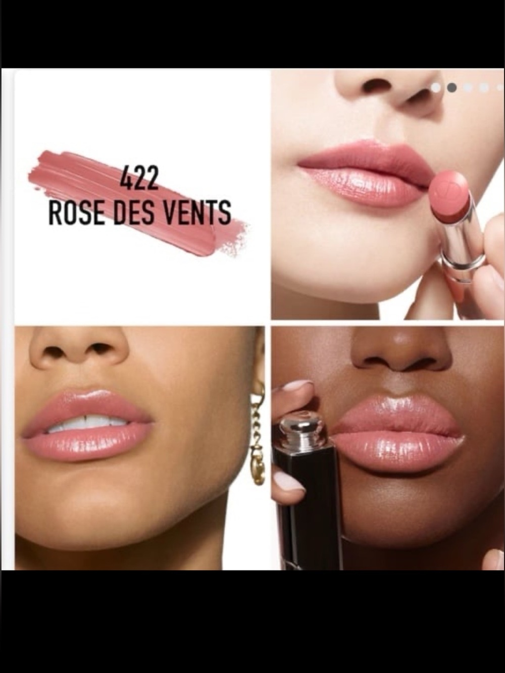 DIOR Addict Shine Lipstick 422 Rose Des Vents Nude Pink